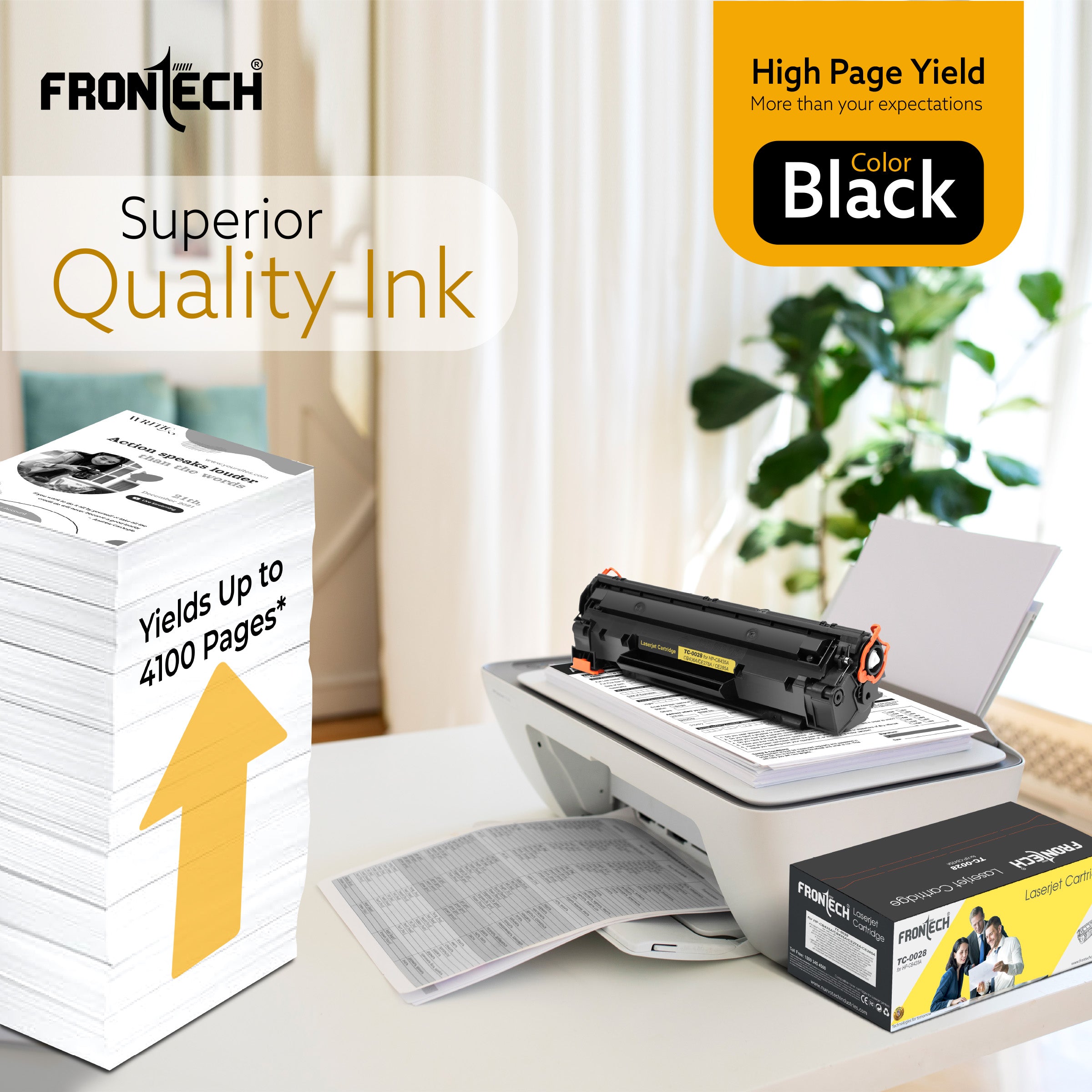 Frontech CB435A/CB436A/CE278A/CE285A Toner Cartridge | Compatible with HP P1106-P1606 Series (TC-0028) Frontech CB435A/CB436A/CE278A/CE285A Toner Cartridge | Compatible with HP P1106-P1606 Series (TC-0028)